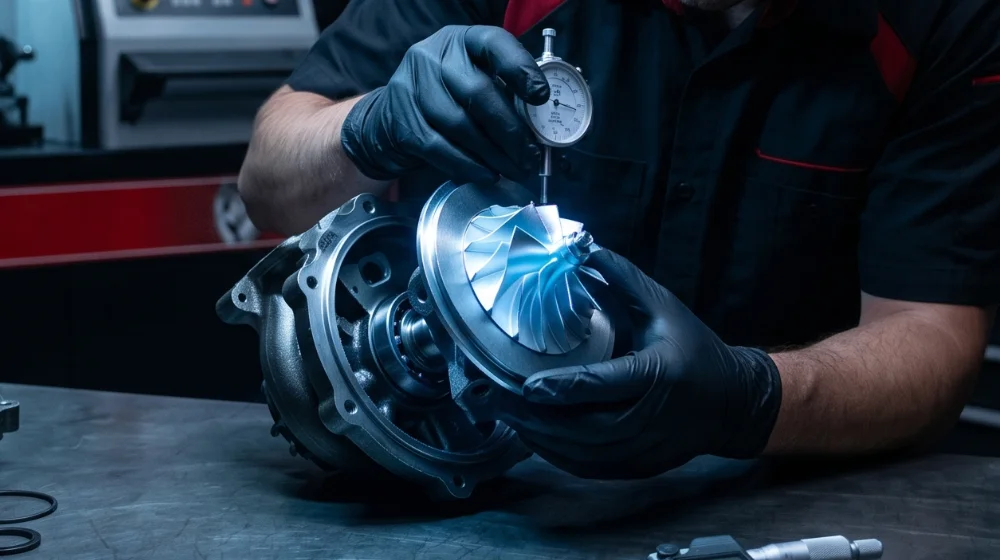 Inspecting turbo for upgrade